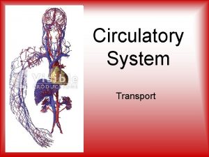 Circulatory System Transport Circulatory System Transports nutrients oxygen