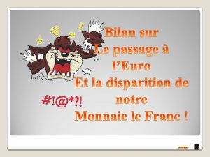 message Les Monnaies et billets du FRANC Notre