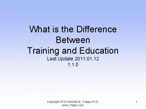 What is the Difference Between Training and Education