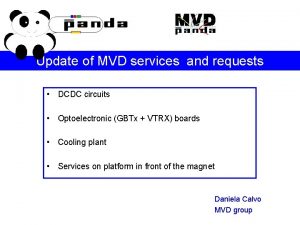 Update of MVD services and requests DCDC circuits