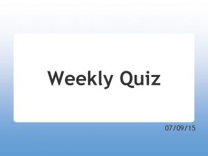 Weekly Quiz 070915 Question 1 Queen Elizabeth II