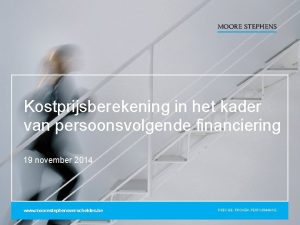 Kostprijsberekening in het kader van persoonsvolgende financiering 19