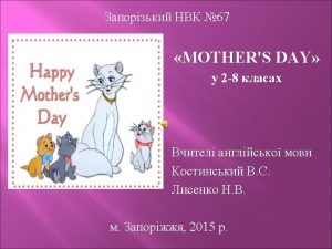 The History of Mothers Day The tradition of