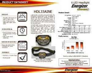 6 LED Headlight HDL 33 AINE BRIGHT Provides