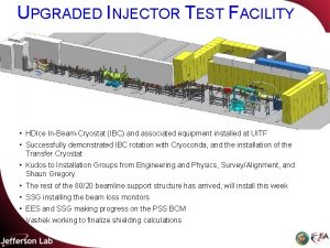 UPGRADED INJECTOR TEST FACILITY HDIce InBeamCryostat IBC and