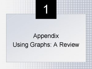 1 Appendix Using Graphs A Review Graphs Used