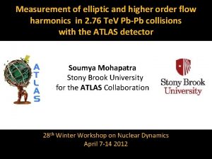 Measurement of elliptic and higher order flow harmonics