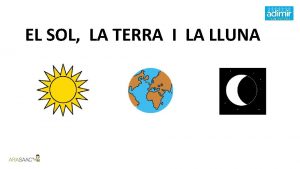 EL SOL LA TERRA I LA LLUNA EL