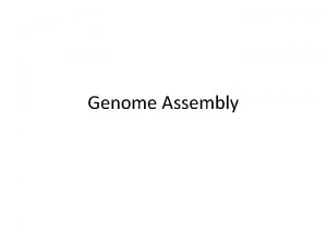 Genome Assembly Shotgun Sequencing NPcomplete no efficient solution Genome Assembly Shotgun Sequencing NPcomplete no efficient solution