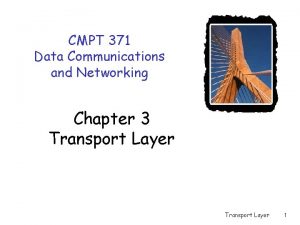 CMPT 371 Data Communications and Networking Chapter 3