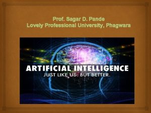 Prof Sagar D Pande Lovely Professional University Phagwara