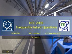HCC 2009 Frequently Asked Questions TEMPEMI MP 3