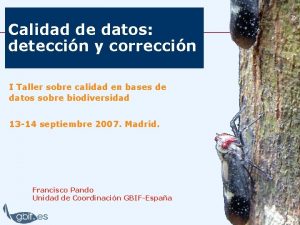 Calidad de datos deteccin y correccin I Taller