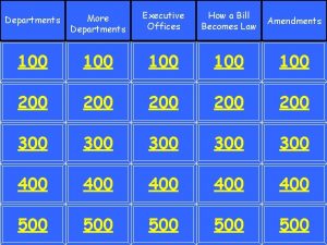 Departments More Departments Executive Offices How a Bill