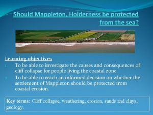 Should Mappleton Holderness be protected from the sea