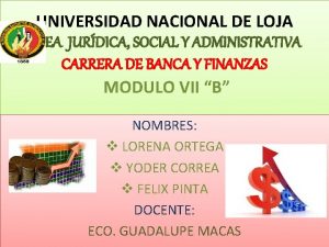 UNIVERSIDAD NACIONAL DE LOJA REA JURDICA SOCIAL Y