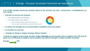 1 Energie Pourquoi lvaluation financire est hasardeuse Une