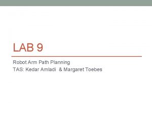 LAB 9 Robot Arm Path Planning TAS Kedar