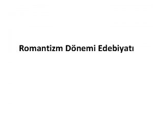 Romantizm Dnemi Edebiyat Adam Mickiewicz Dnelim yeniden Mickiewiczin