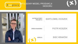 IMPULSOWY MODEL PRODUKCJI WODORU BARTOMIEJ KOSZEK ZDJCIE ZESPOU