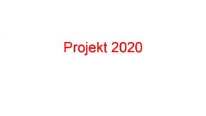 Projekt 2020 Ausgangslage Die Anzahl aktiver Minigolfer ist