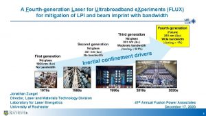 A Fourthgeneration Laser for Ultrabroadband e Xperiments FLUX