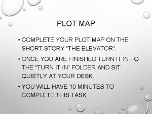 PLOT MAP COMPLETE YOUR PLOT MAP ON THE