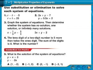 Over Chapter 6 Multiplication Properties of Exponents Lesson