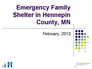 Emergency Family Shelter in Hennepin County MN February