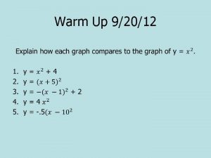 Warm Up 92012 Lesson 1 4 Combinations of