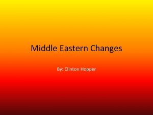 Middle Eastern Changes By Clinton Hopper Tunisia Tunisia