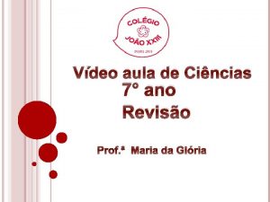 Vdeo aula de Cincias 7 ano Reviso Prof