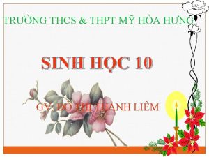 TRNG THCS THPT M HA HNG SINH HC
