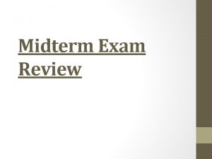 Midterm Exam Review Scientific RevolutionEnlightenment Heliocentric Theory Copernicus