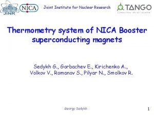 Joint Institute for Nuclear Research Thermometry system of