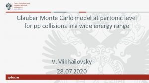 Glauber Monte Carlo model at partonic level for