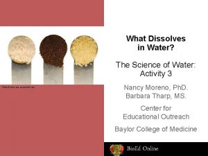 What Dissolves in Water The Science of Water