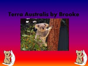 Terra Australis by Brooke contents First Australians Aboriginal