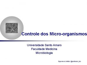 Controle dos Microorganismos Universidade Santo Amaro Faculdade Medicina