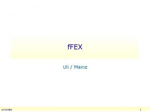 f FEX Uli Mainz Uli Schfer 1 f