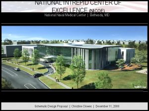 NATIONAL INTREPID CENTER OF EXCELLENCE NICOE National Naval