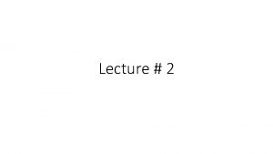 Lecture 2 DC MACHINE CONSTRUCTION ARMATURE WINDING o