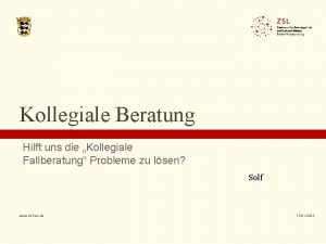 Kollegiale Beratung Hilft uns die Kollegiale Fallberatung Probleme