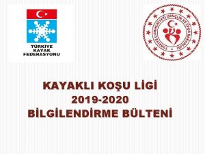 KAYAKLI KOU LG 2019 2020 BLGLENDRME BLTEN KATEGORLER