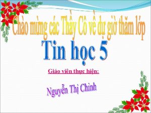 Gio vin thc hin BI C Dng lnh