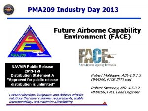 PMA 209 Industry Day 2013 Future Airborne Capability