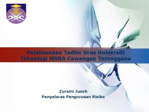 LOGO Pelaksanaan Tadbir Urus Universiti Teknologi MARA Cawangan