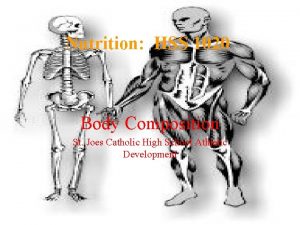 Nutrition HSS 1020 Body Composition St Joes Catholic