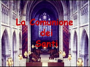 La Comunione dei Santi Dopo queste cose vidi