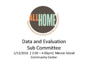 Data and Evaluation Sub Committee 1122016 2 00